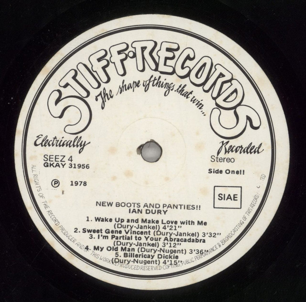 Ian Dury New Boots And Panties Italian vinyl LP album (LP record) INDLPNE858249