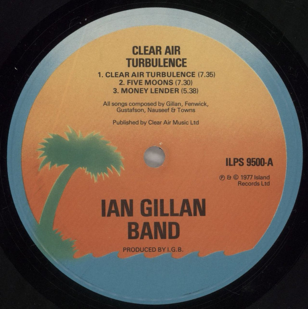 Ian Gillan Clear Air Turbulence - Autographed UK vinyl LP album (LP record)