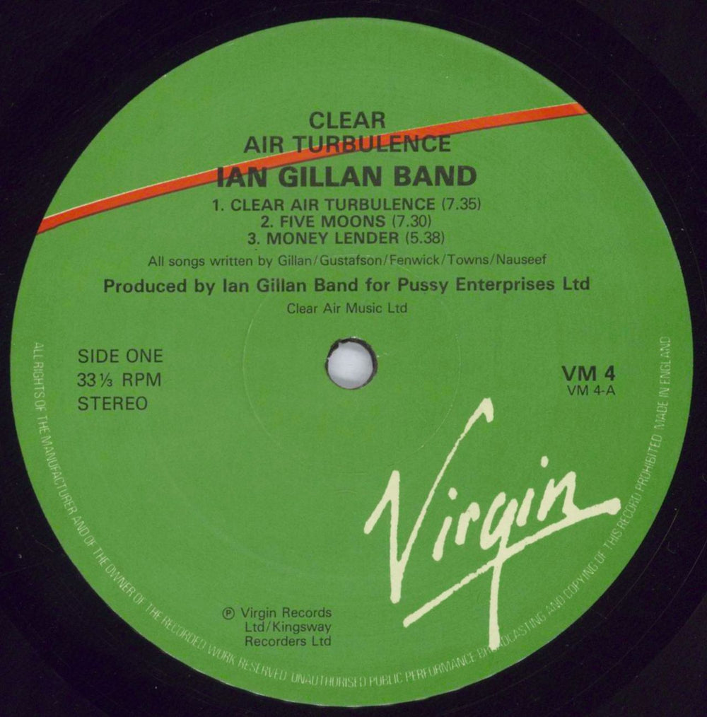 Ian Gillan Clear Air Turbulence - Shrink UK vinyl LP album (LP record) GILLPCL832830