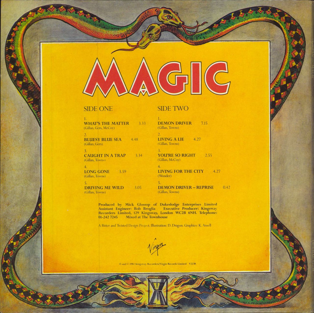 Ian Gillan Magic UK vinyl LP album (LP record)