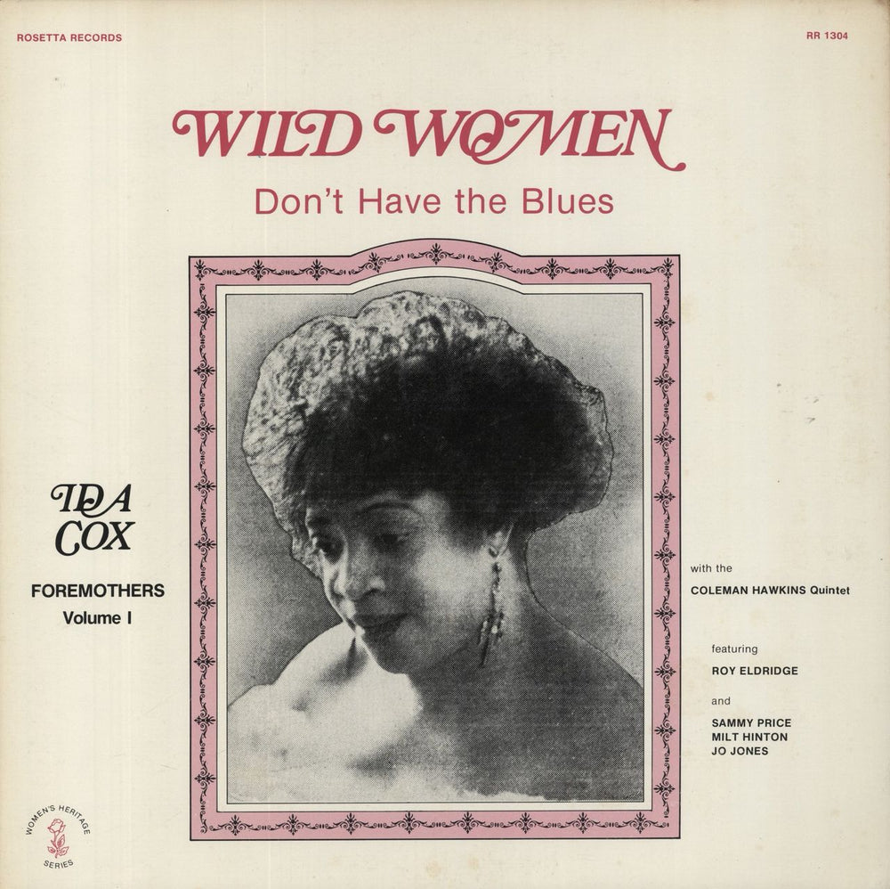 Ida Cox Wild Women, Don't Have The Blues - Foremothers, Volume I US vinyl LP album (LP record) RR1304