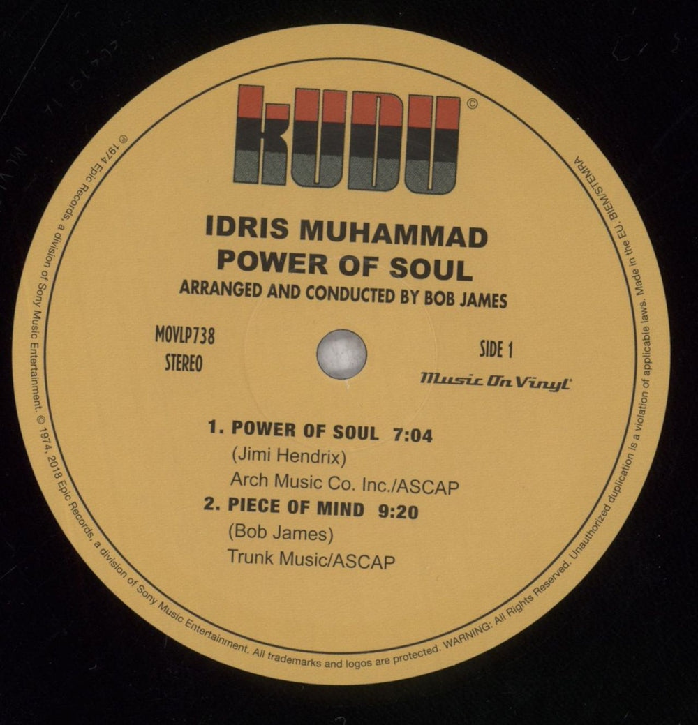 Idris Muhammad Power Of Soul - 180gm UK vinyl LP album (LP record) IDMLPPO844516