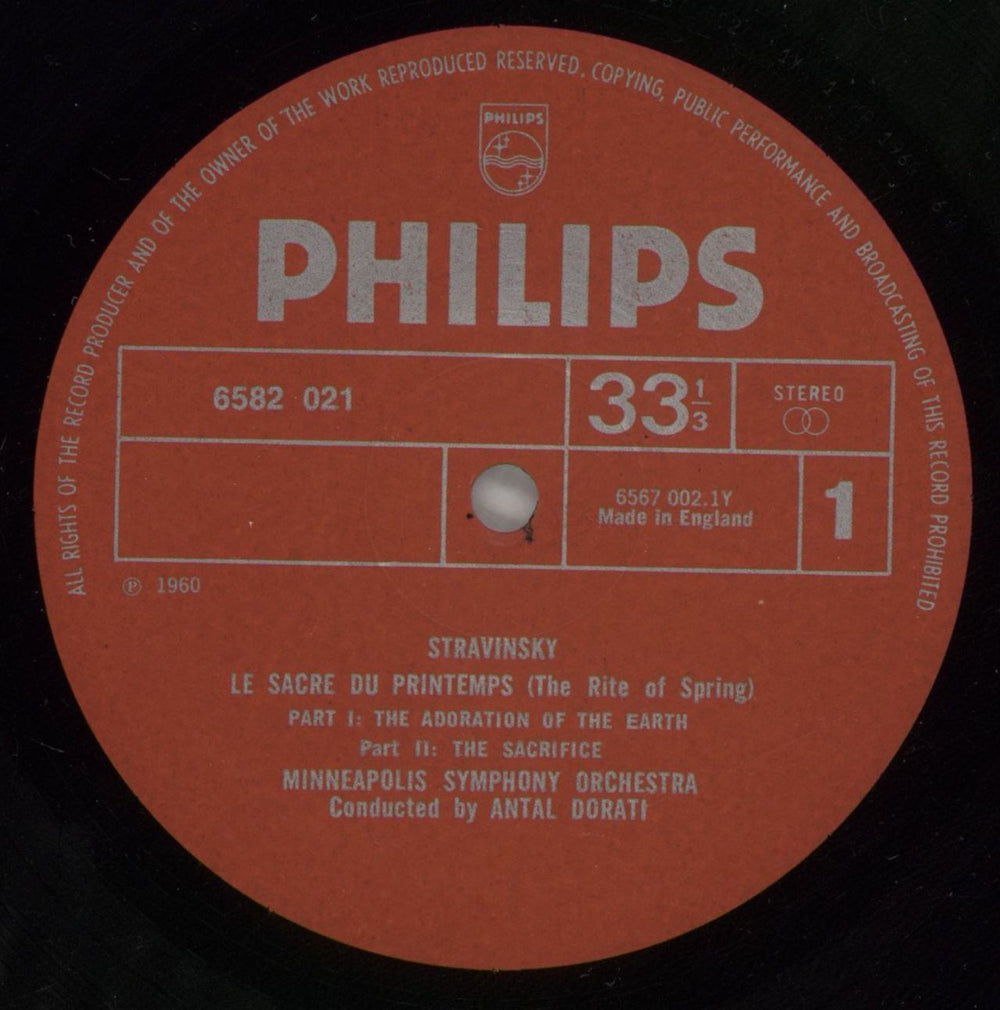 Igor Stravinsky Le Sacre Du Printemps • Petrouchka UK vinyl LP album (LP record) S0ULPLE875218