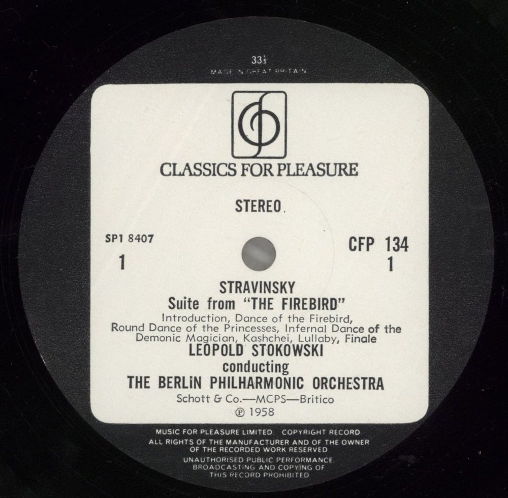 Igor Stravinsky Stravinsky: Firebird & Petrushka Ballet Suites UK vinyl LP album (LP record) S0ULPST879539