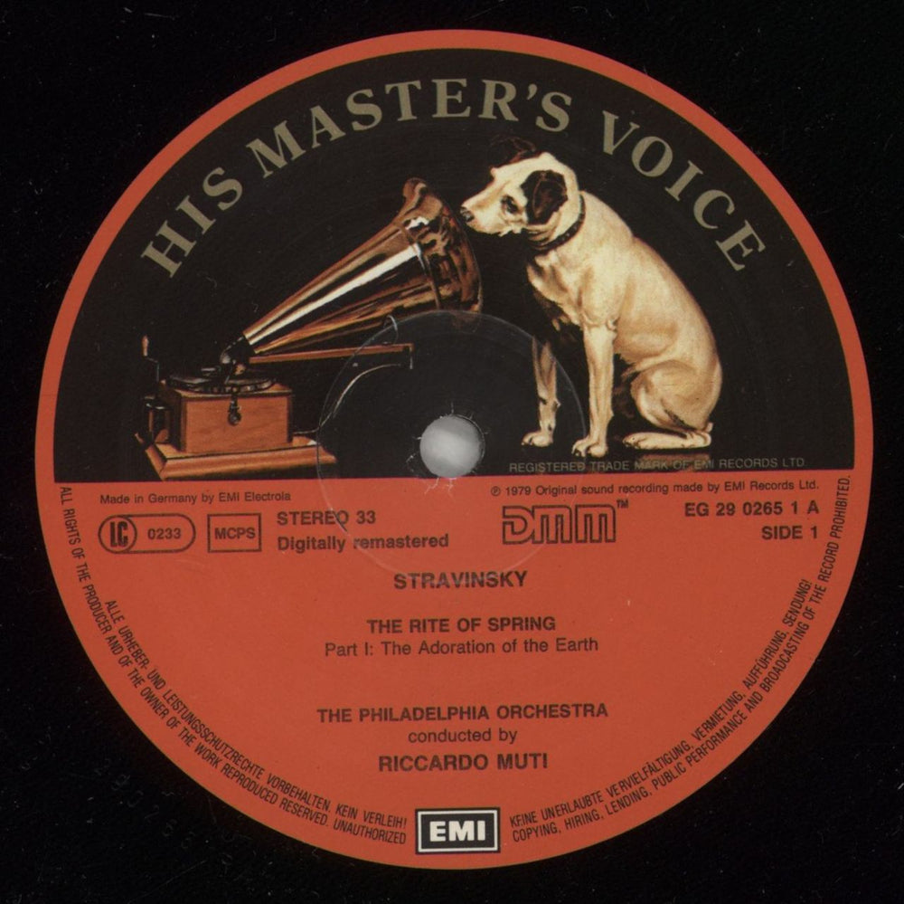 Igor Stravinsky Stravinsky: Le Sacre Du Printemps • The Rite Of Spring • La Sagra Della Promavera German vinyl LP album (LP record) S0ULPST875196