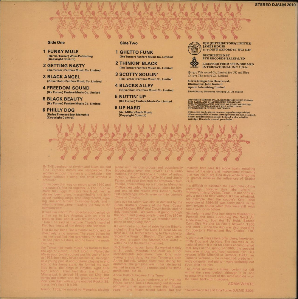 Ike Turner Funky Mule UK Promo vinyl LP album (LP record)