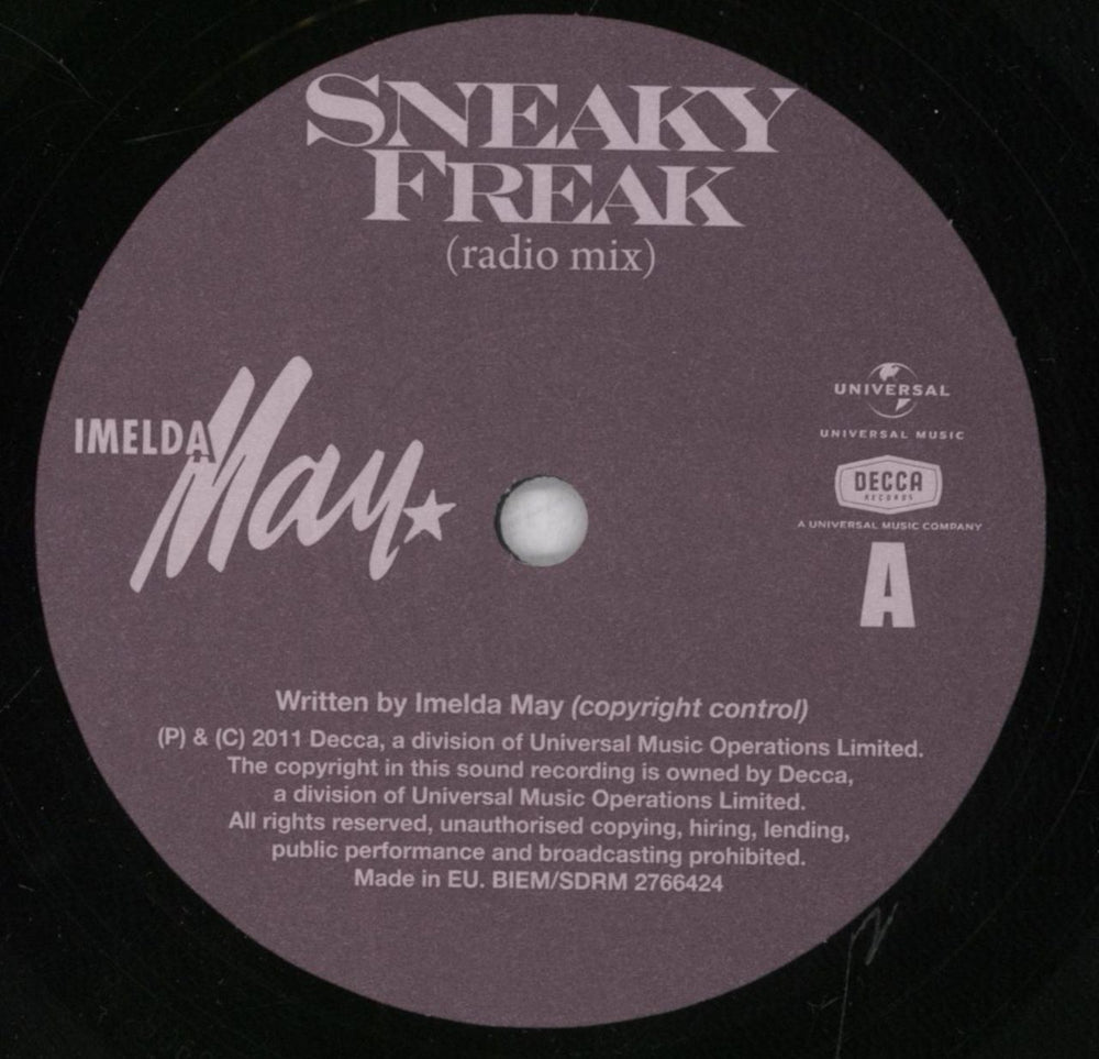 Imelda May Sneaky Freak UK 7" vinyl single (7 inch record / 45) IM-07SN839709