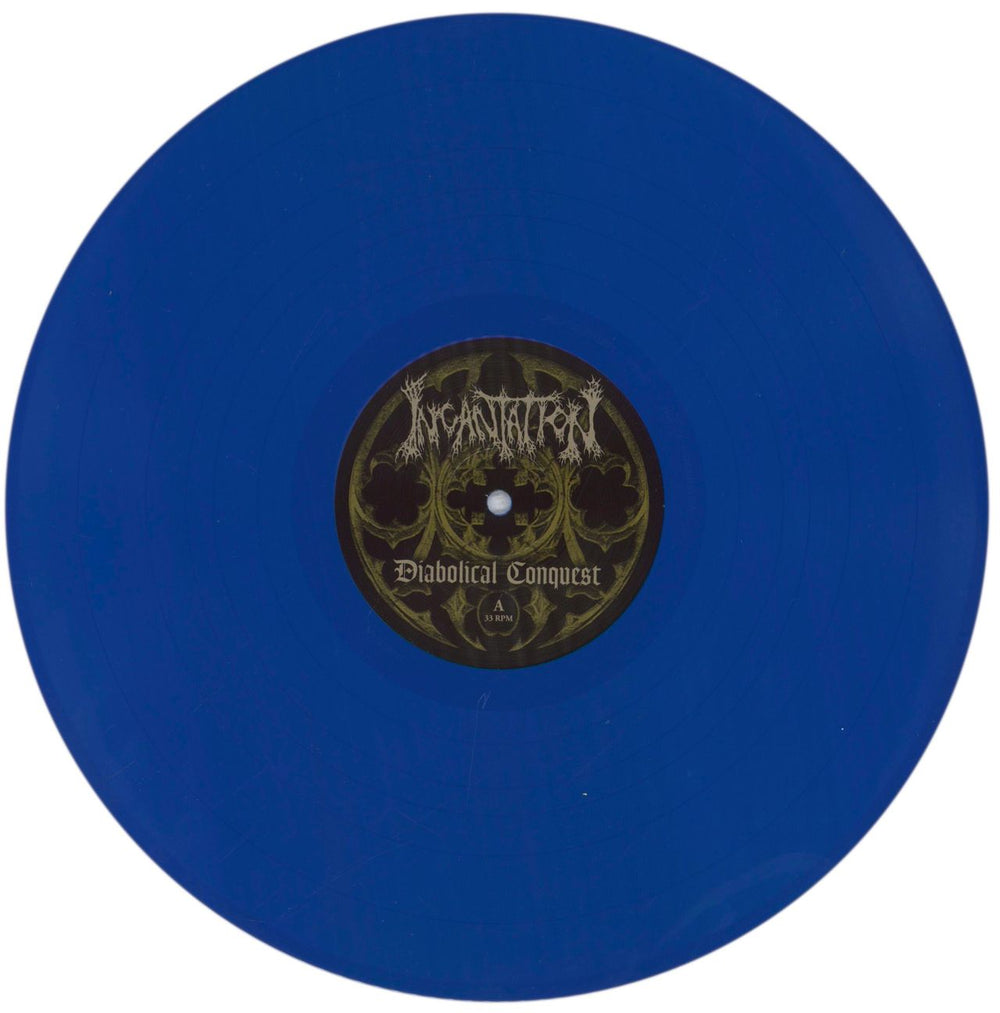 Incantation (Metal) Diabolical Conquest - Blue Vinyl US vinyl LP album (LP record) Q6FLPDI839944