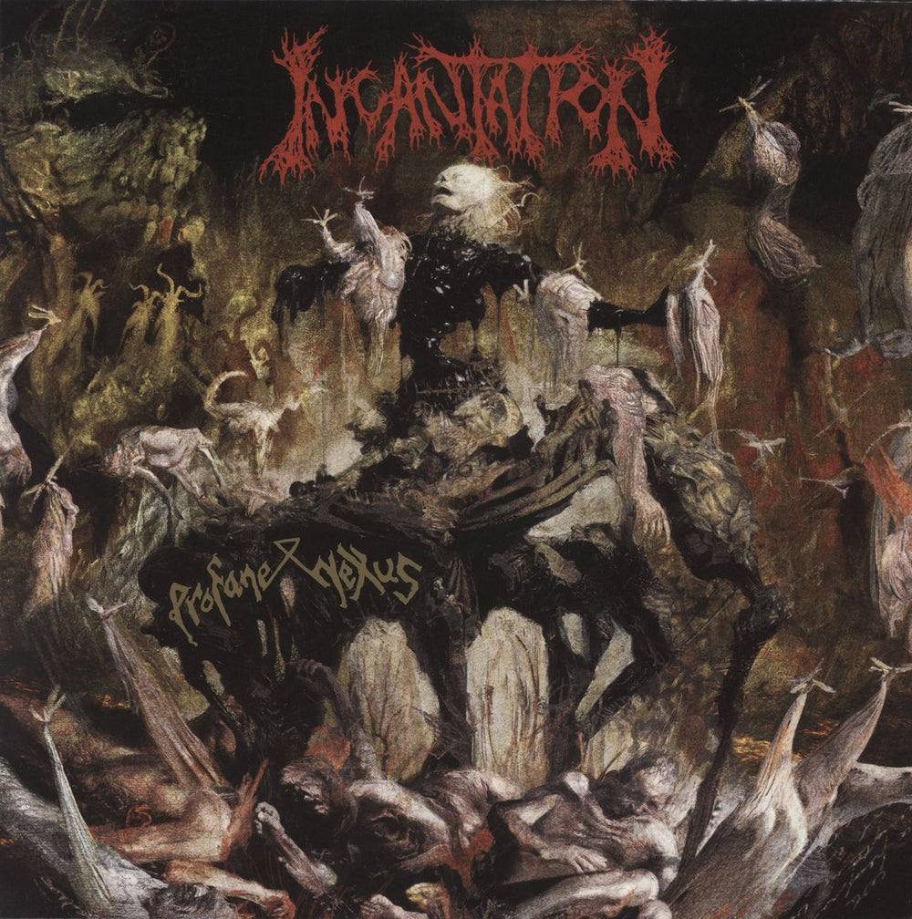 Incantation (Metal) Profane Nexus - Green With Red, White And Black Splatter Vinyl US vinyl LP album (LP record) RR7348