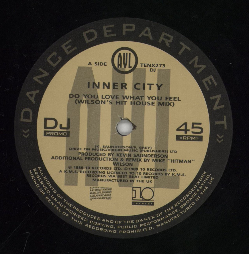 Inner City Do You Love What You Feel UK Promo 12" vinyl single (12 inch record / Maxi-single) INC12DO860741
