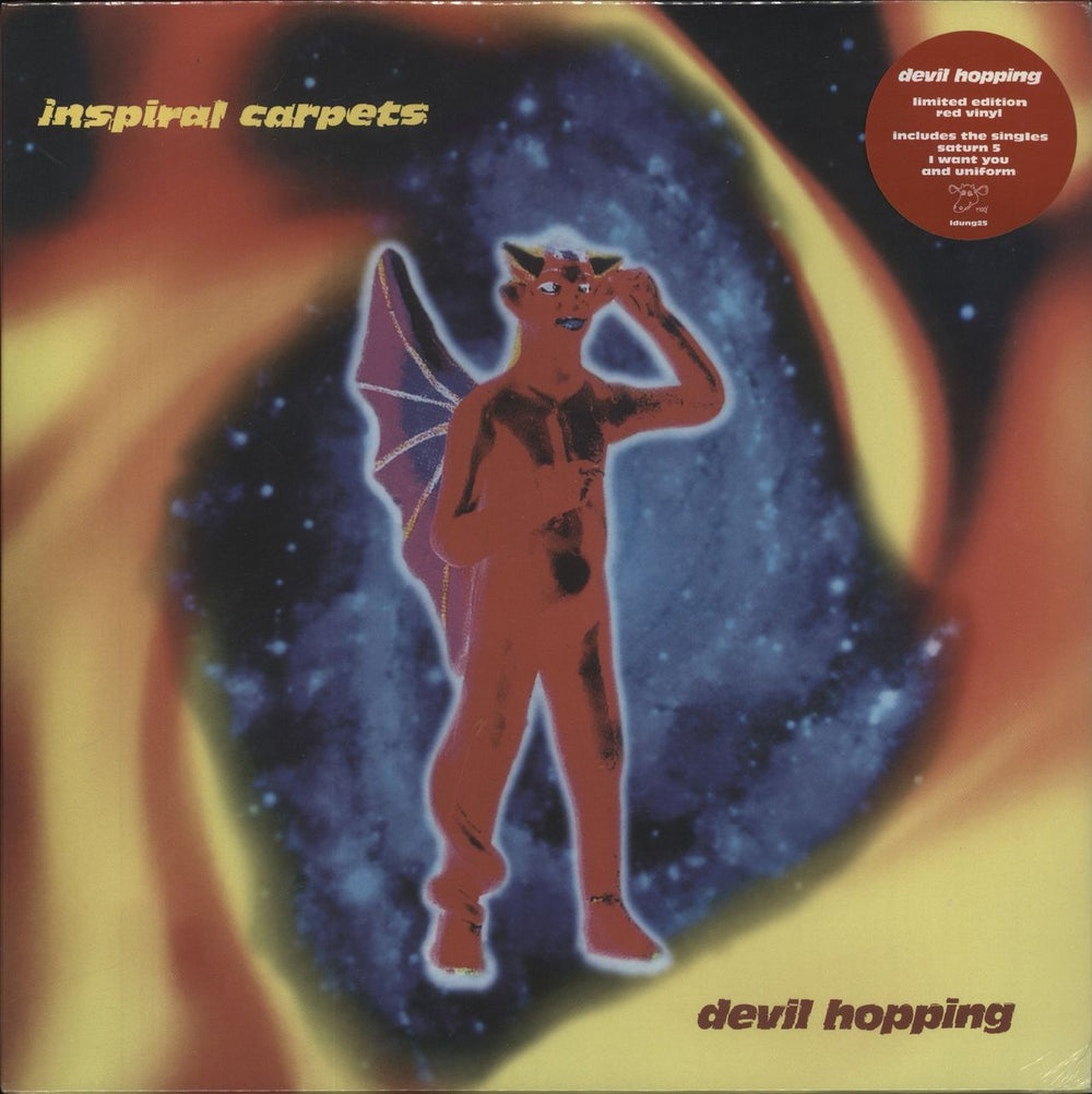 Inspiral Carpets Devil Hopping - Red Vinyl - Sealed UK vinyl LP album (LP record) LDUNG25