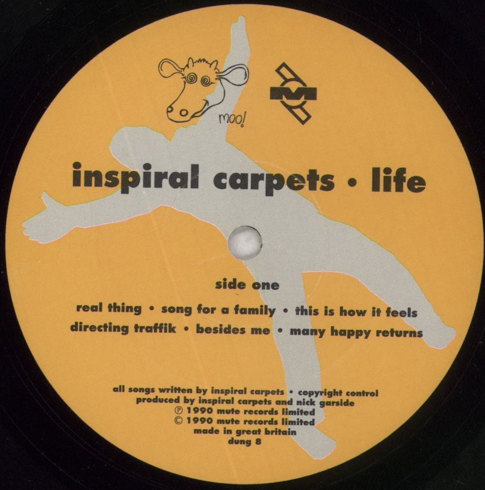 Inspiral Carpets Life - Embossed sleeve - EX UK vinyl LP album (LP record) INSLPLI684643