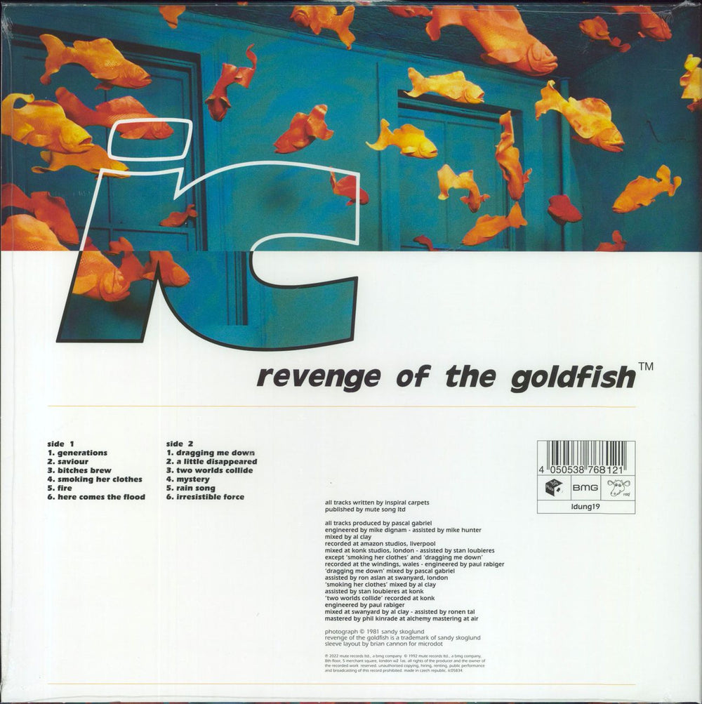 Inspiral Carpets Revenge Of The Goldfish ™ - Orange Vinyl - Sealed UK vinyl LP album (LP record) 4050538768121