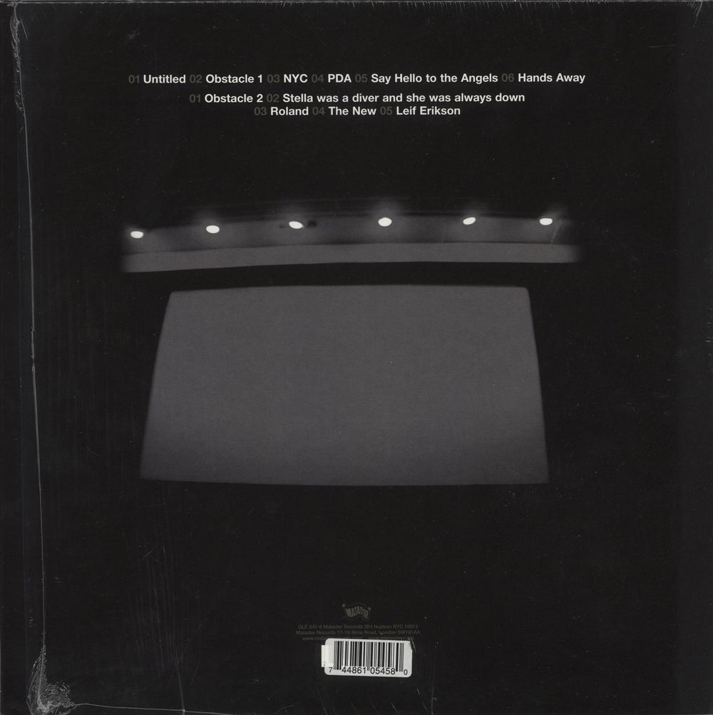 Interpol Turn On The Bright Lights - Red Translucent with Black Splatter Vinyl US vinyl LP album (LP record) 744861054580