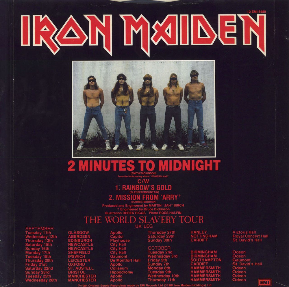 Iron Maiden 2 Minutes To Midnight - EX UK 12" vinyl single (12 inch record / Maxi-single)