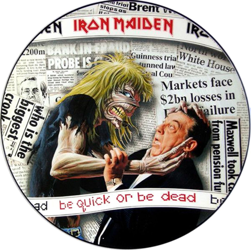 Iron Maiden Be Quick Or Be Dead UK 12" vinyl picture disc (12 inch picture record) 12EMPD229