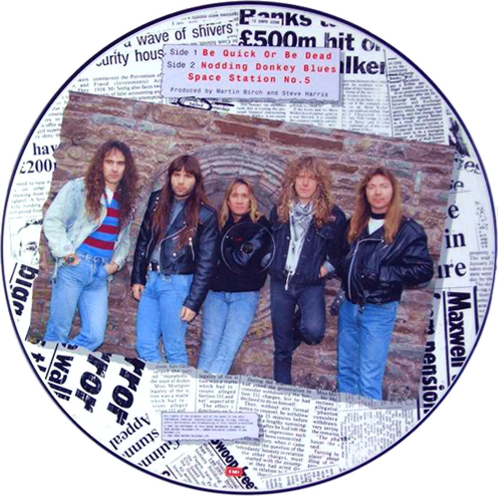 Iron Maiden Be Quick Or Be Dead UK 12" vinyl picture disc (12 inch picture record) IRO2PBE379977