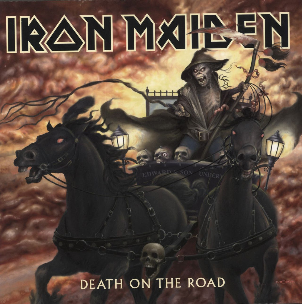 Iron Maiden Death On The Road - 180gram Vinyl UK 2-LP vinyl record set (Double LP Album) 0190295836443