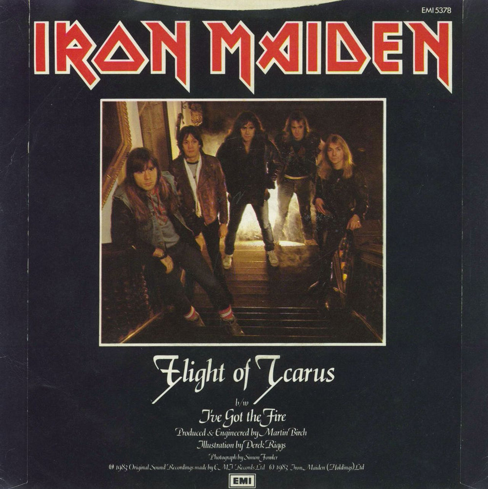 Iron Maiden Flight Of Icarus - Inj - EX UK 7" vinyl single (7 inch record / 45)