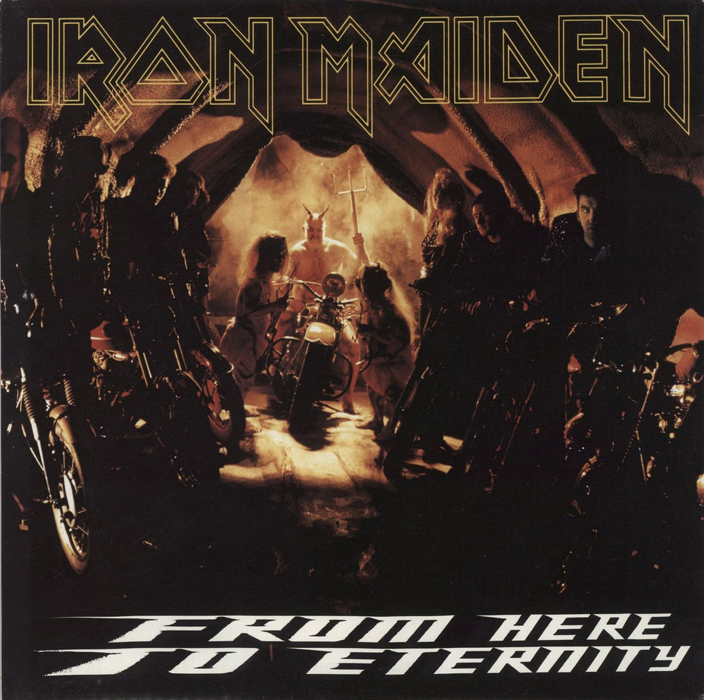 Iron Maiden From Here To Eternity - Poster Sleeve UK 12" vinyl single (12 inch record / Maxi-single) 12EMP240