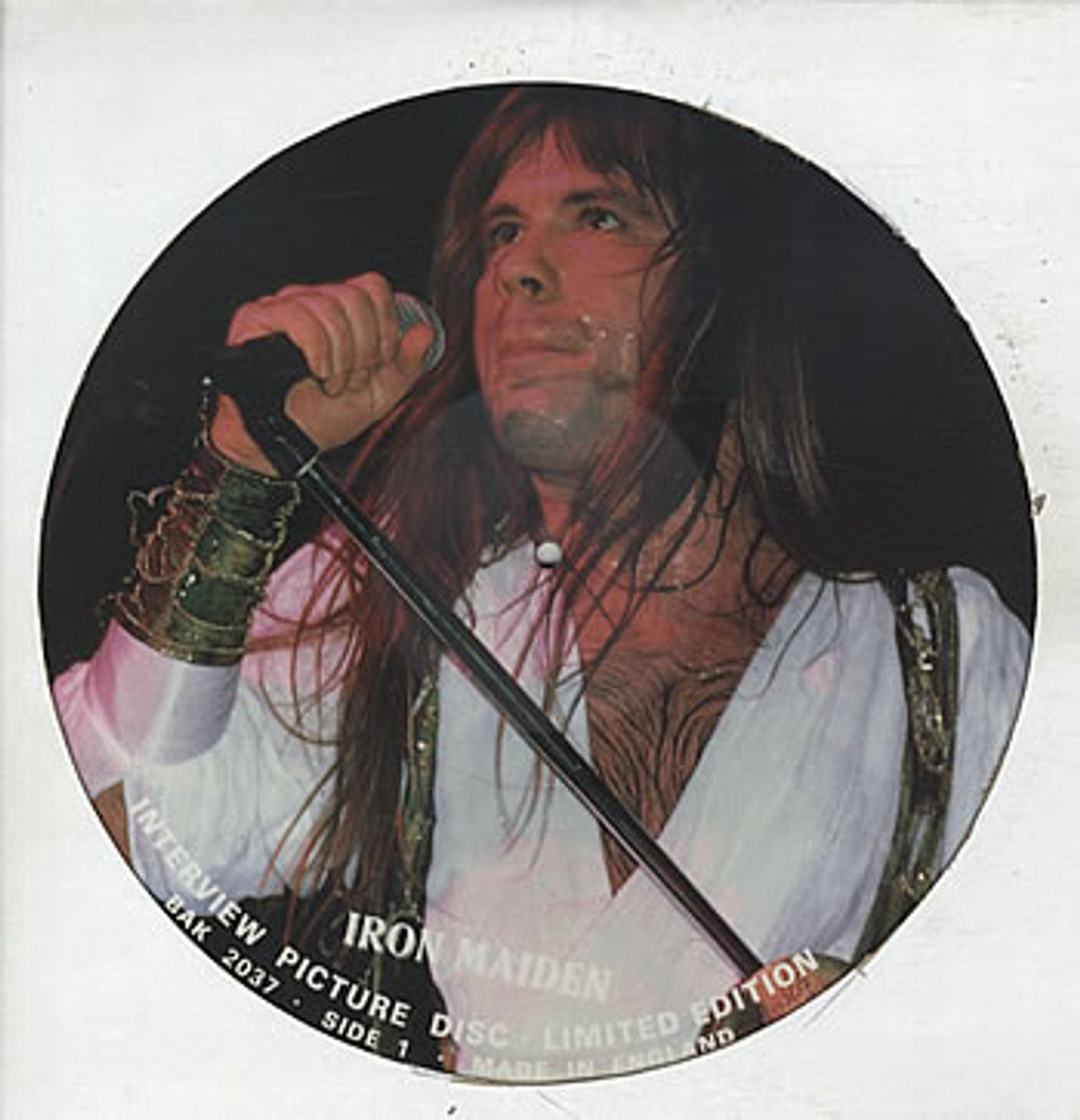 Iron Maiden Interview Picture Disc UK picture disc LP (vinyl picture disc album) IROPDIN26427