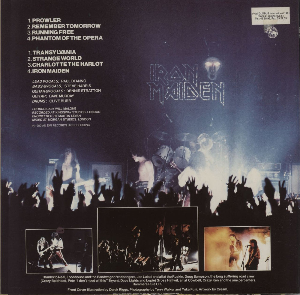 Iron Maiden Iron Maiden - Green Vinyl Czech vinyl LP album (LP record)