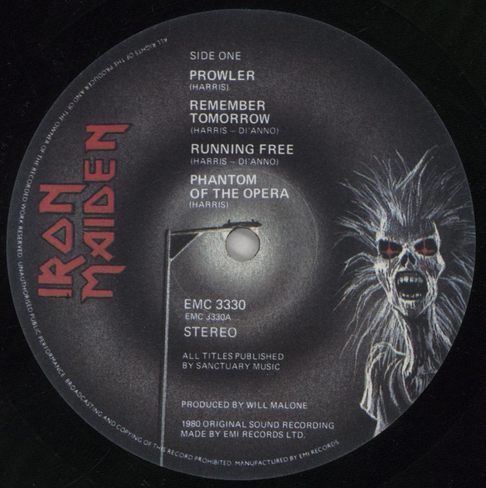 Iron Maiden Iron Maiden - RRP Stickered - EX UK vinyl LP album (LP record) IROLPIR861206