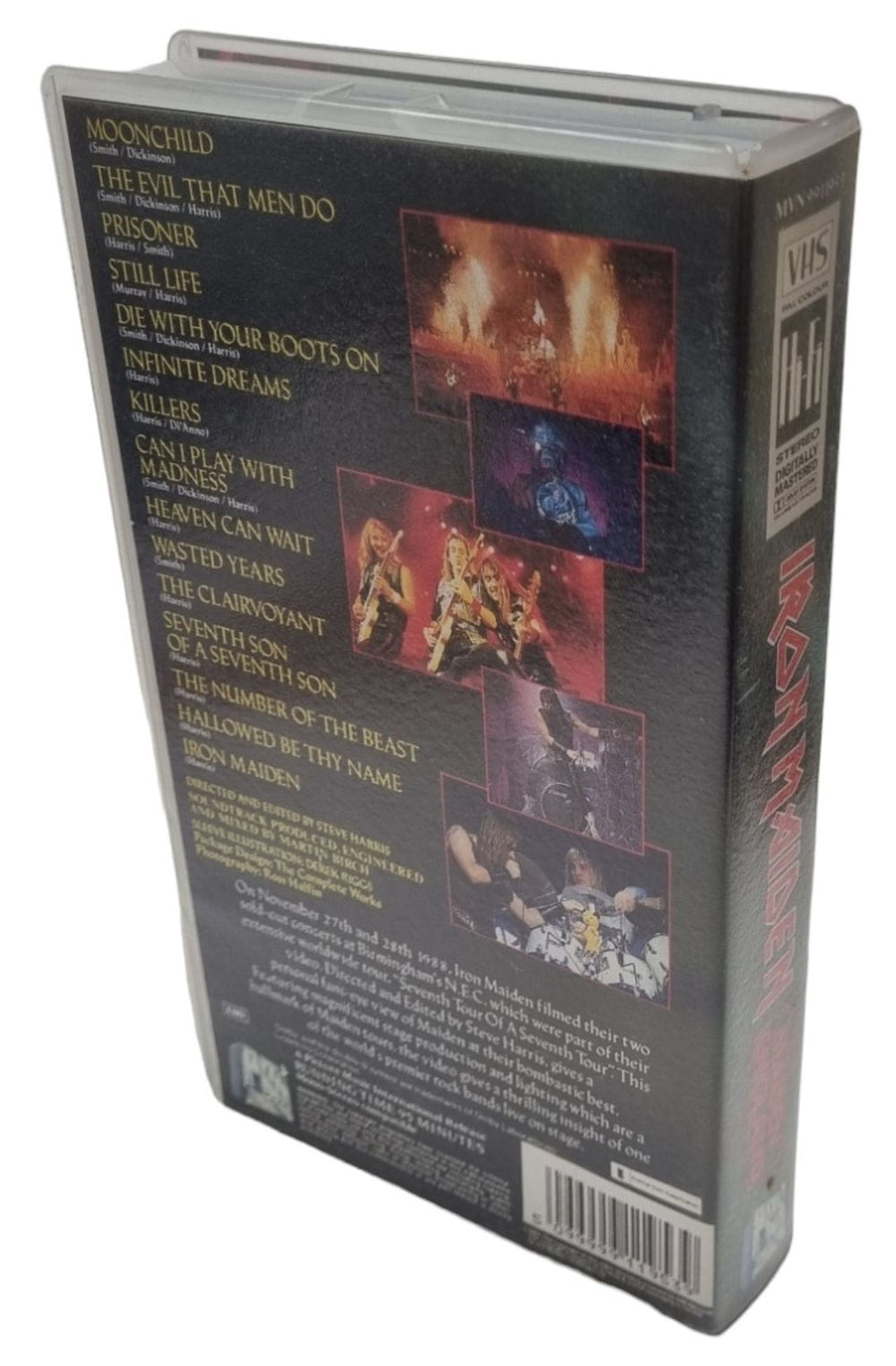 Iron Maiden Maiden England UK video (VHS or PAL or NTSC) IROVIMA91045