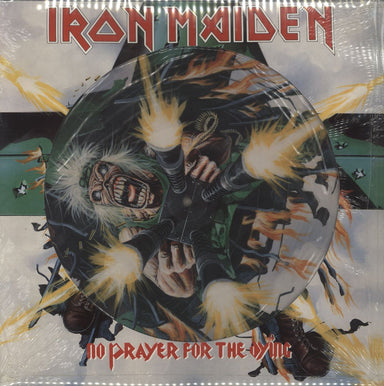 Iron Maiden No Prayer For The Dying - Sealed UK picture disc LP (vinyl picture disc album) EMDPD1017