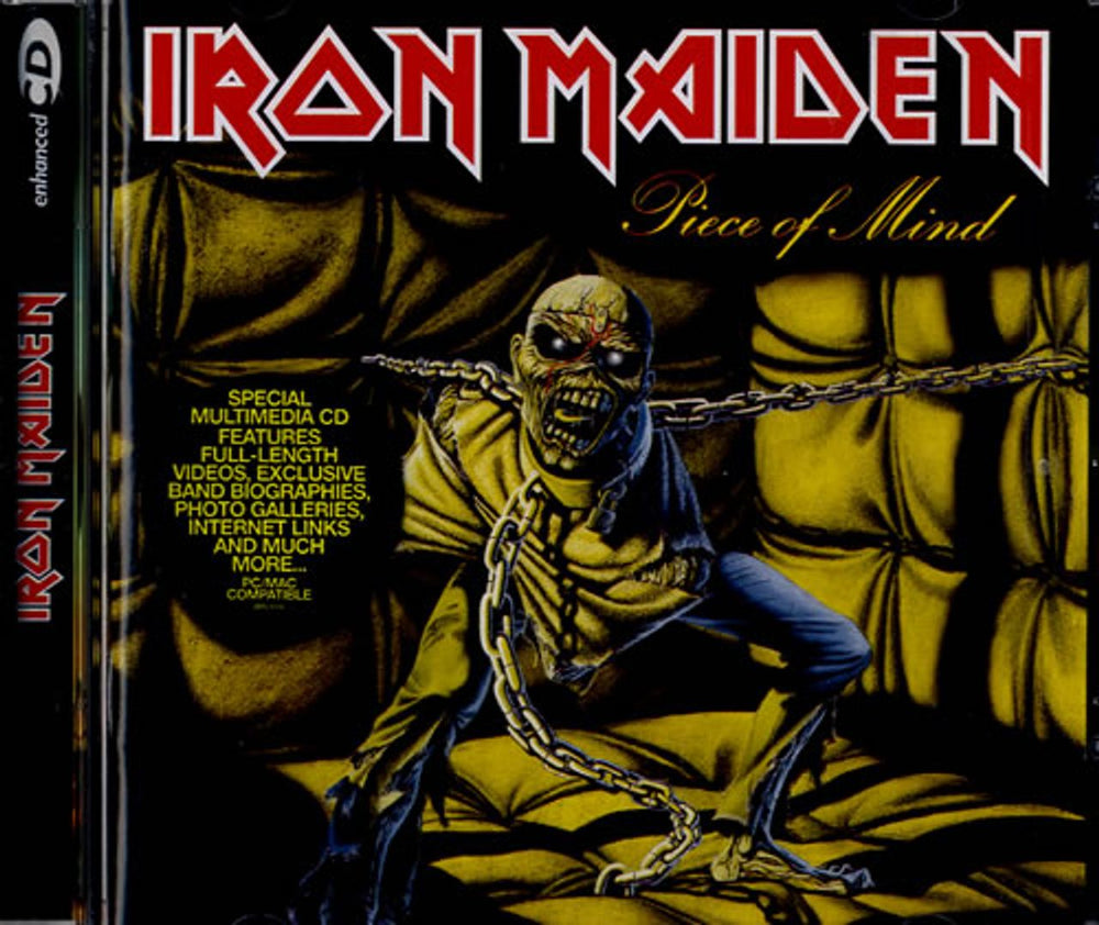 Iron Maiden Piece Of Mind UK CD album (CDLP) 4969190