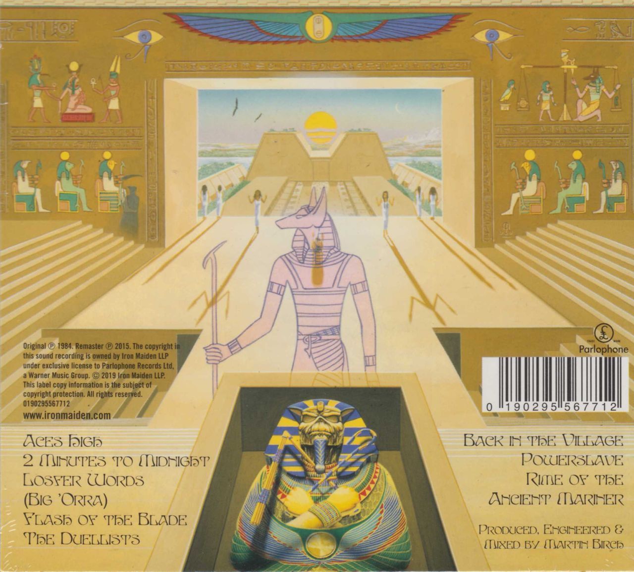 Iron Maiden Powerslave - Remastered UK CD album — RareVinyl.com