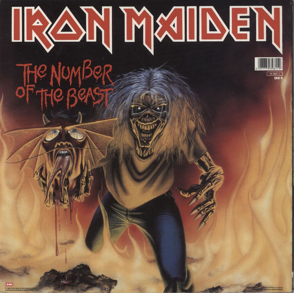 Iron Maiden Run To The Hills / The Number Of The Beast - VG UK 12" vinyl single (12 inch record / Maxi-single) 077779398119