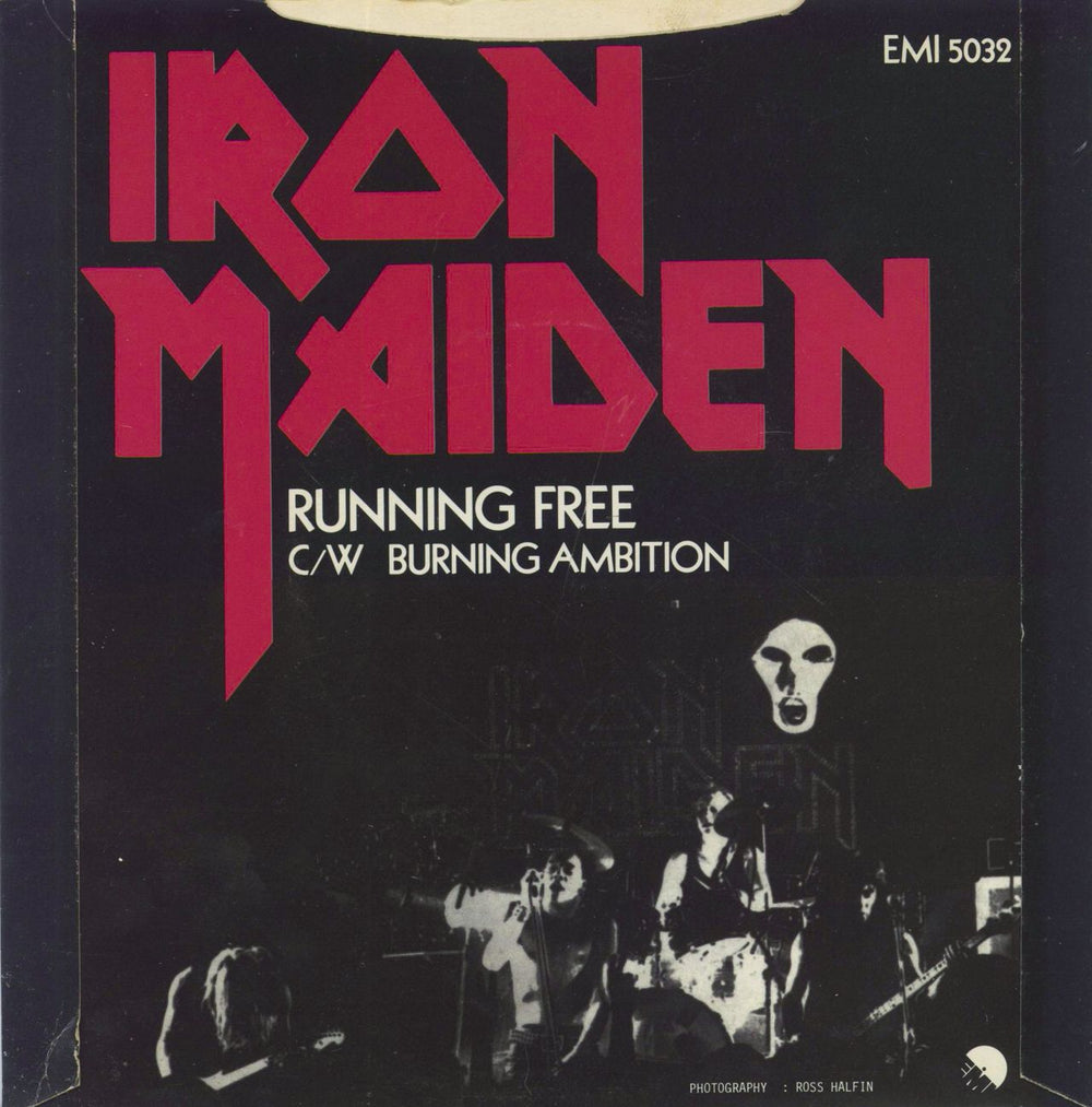 Iron Maiden Running Free - 1st - Card Sleeve - EX UK 7" vinyl single (7 inch record / 45)