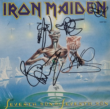 Iron Maiden Seventh Son - Autographed pvc UK Picture disc LP