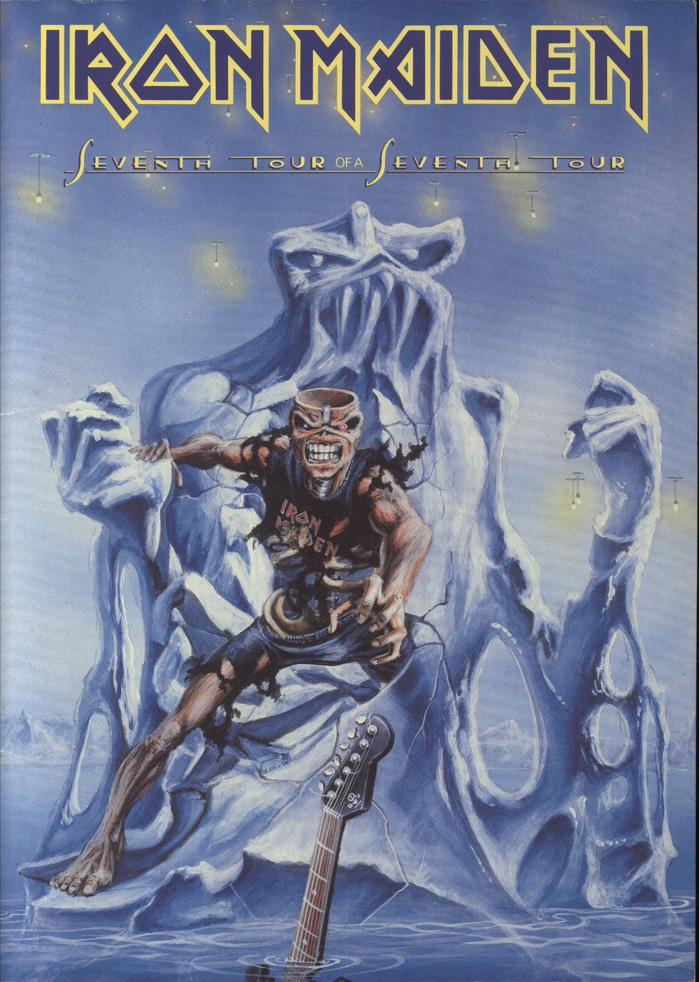 Iron Maiden Seventh Tour Of A Seventh Tour - Eddie Cover UK tour programme TOUR PROGRAMME