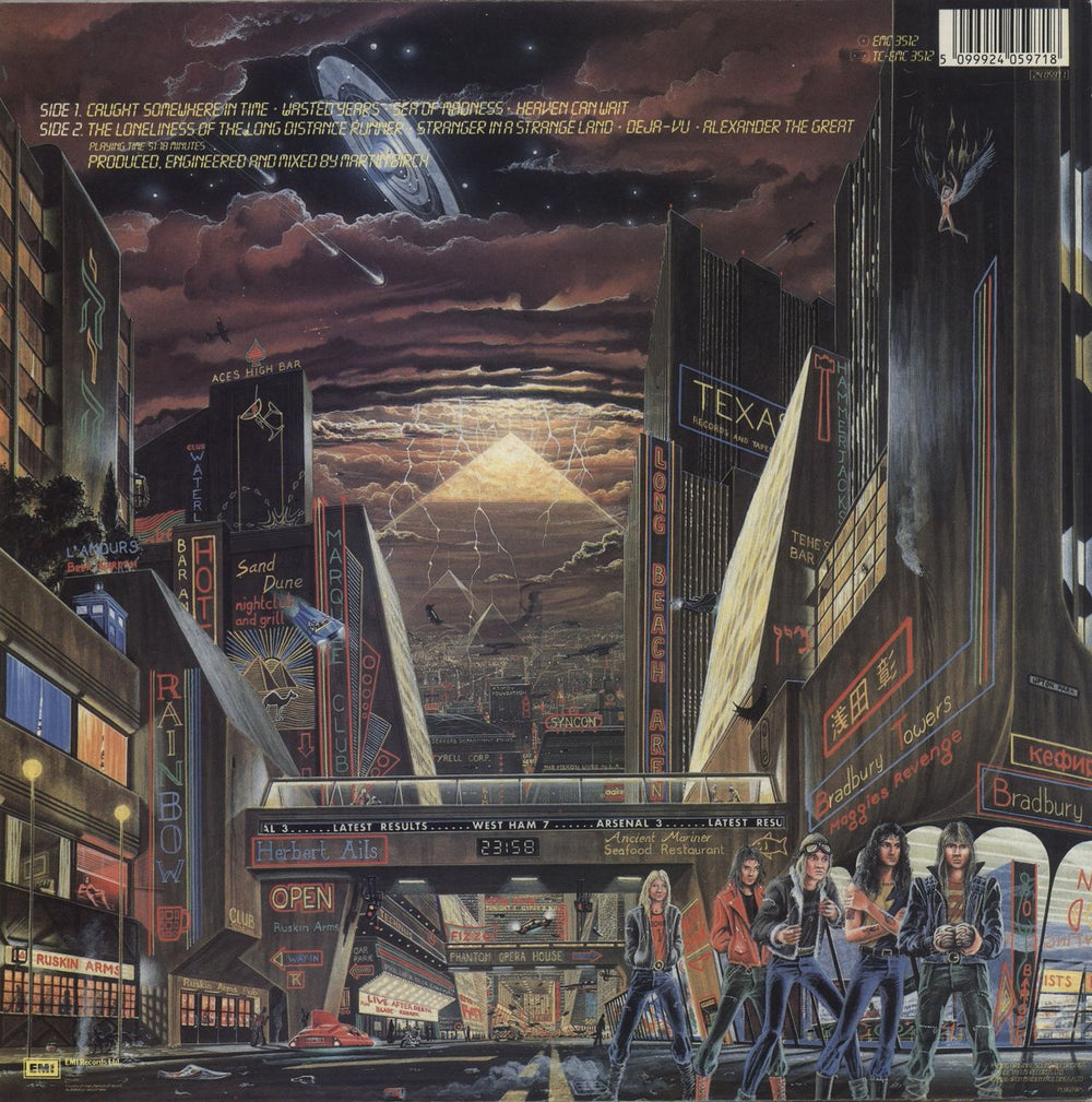 Iron Maiden Somewhere In Time - EX UK Vinyl LP — RareVinyl.com Iron Maiden Somewhere In Time - EX UK Vinyl LP — RareVinyl.com