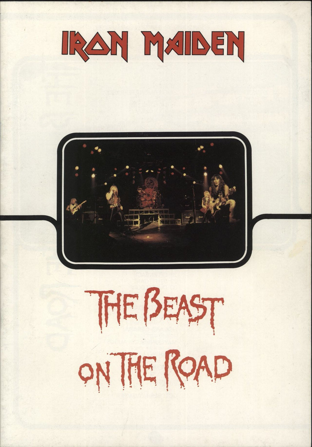 Iron Maiden The Beast On The Road - Part 1 Band Image UK tour programme TOUR PROGRAMME