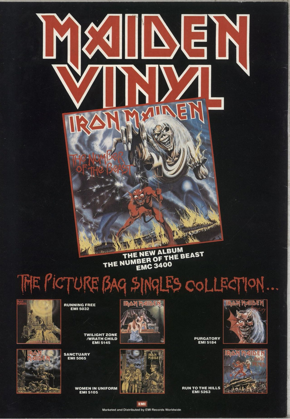 Iron Maiden The Beast On The Road - Part 1 Band Image UK tour programme
