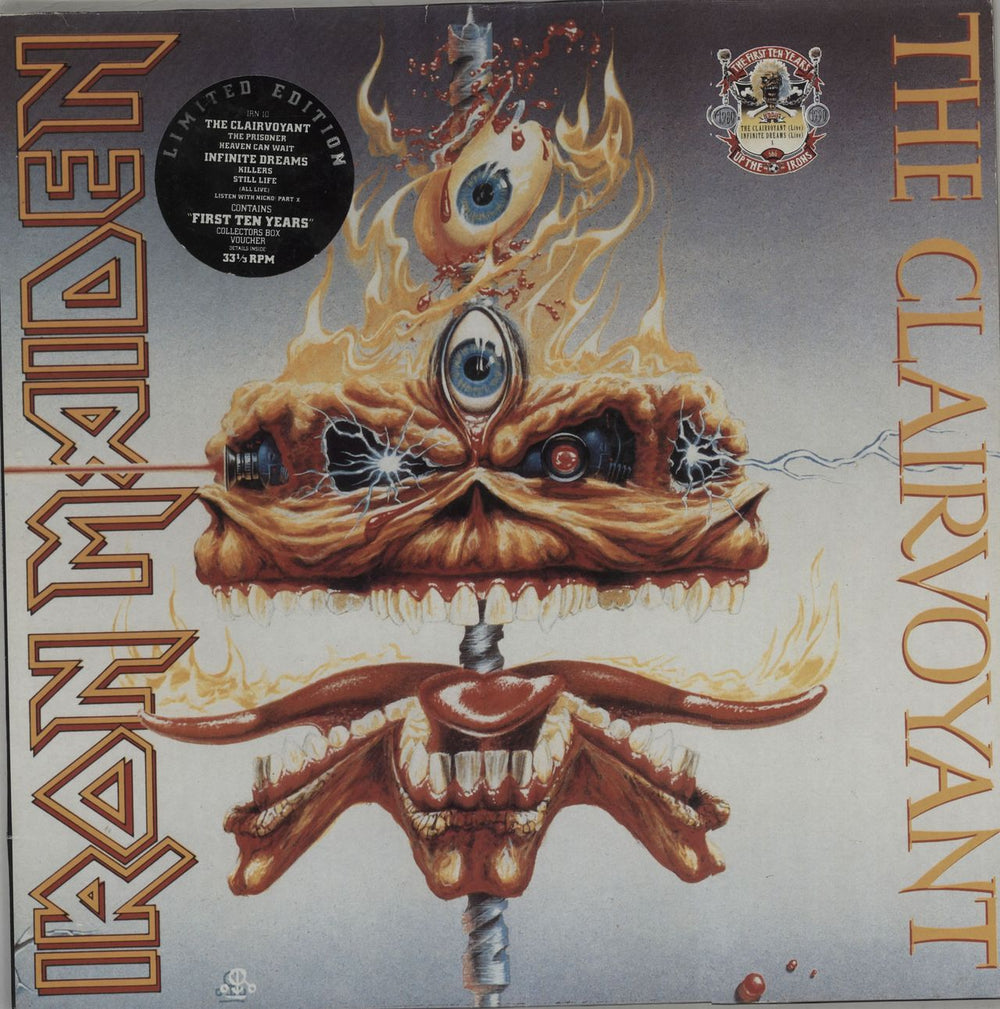 Iron Maiden The Clairvoyant / Infinite Dreams - EX UK 12" vinyl single (12 inch record / Maxi-single) IRN10