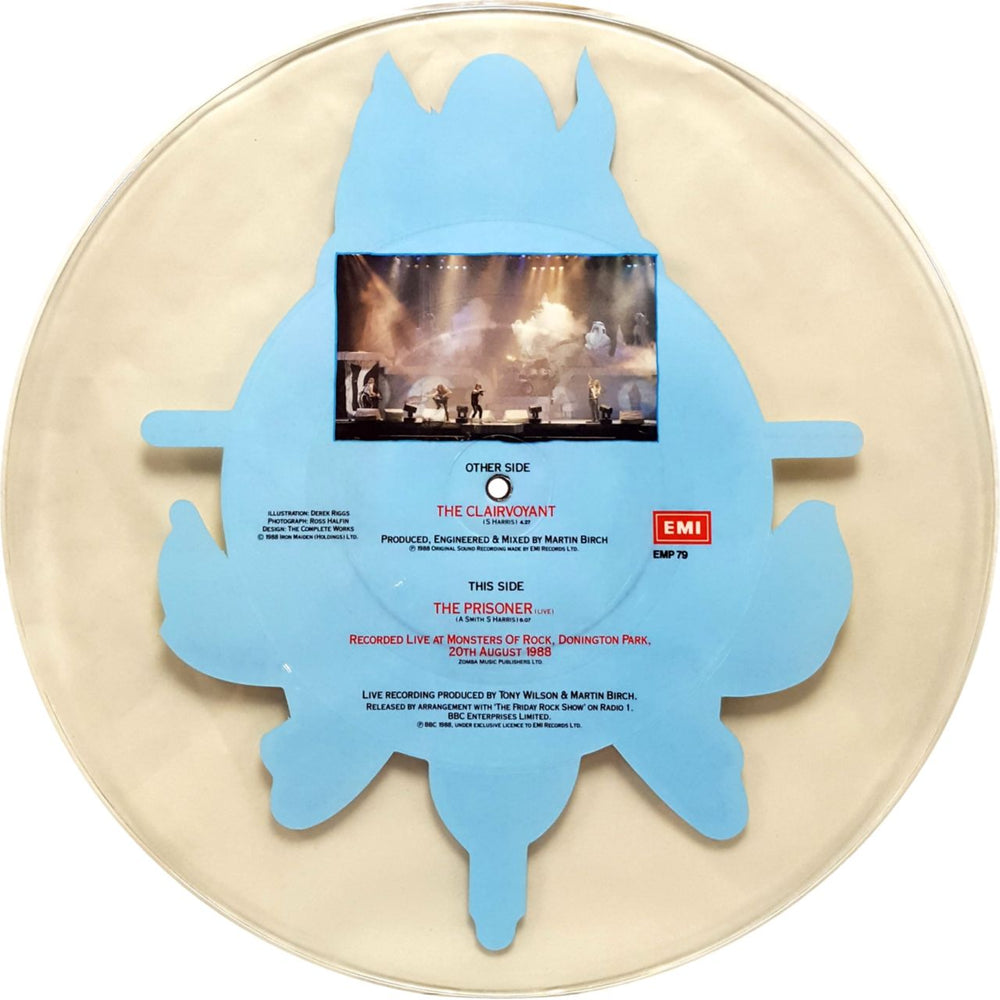Iron Maiden The Clairvoyant UK uncut picture disc (vinyl) IROUNTH12086