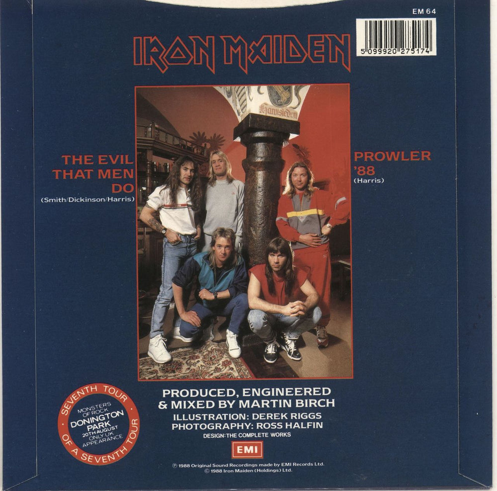 Iron Maiden The Evil That Men Do - Injection + P/S - EX UK 7" vinyl single (7 inch record / 45) 5099920275174