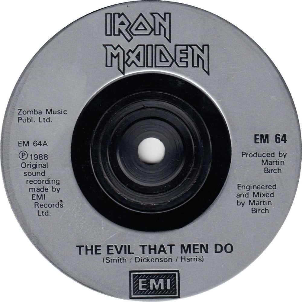 Iron Maiden The Evil That Men Do - P/S UK 7" vinyl single (7 inch record / 45) IRO07TH695463