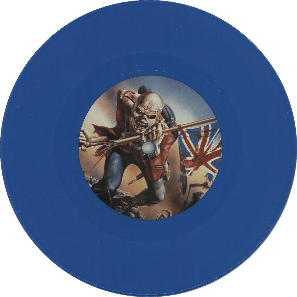 Iron Maiden The Trooper - Blue Vinyl UK 7" vinyl single (7 inch record / 45) IRO07TH332593