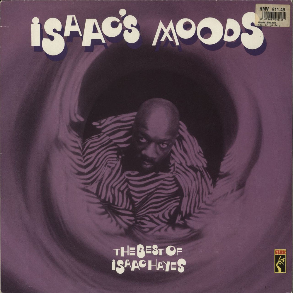 Isaac Hayes Isaac's Moods (The Best Of Isaac Hayes) UK vinyl LP album (LP record) SX 011