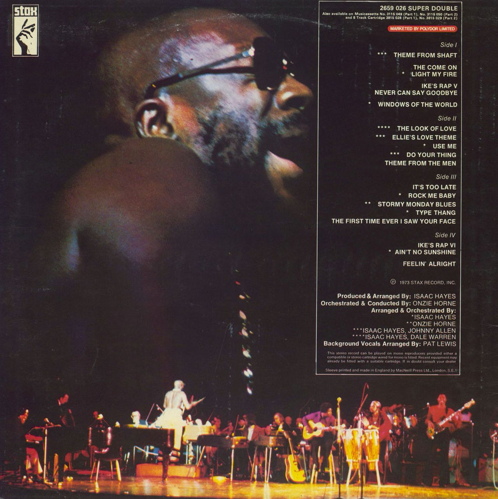 Isaac Hayes Live At The Sahara Tahoe - EX UK 2-LP vinyl record set (Double LP Album)