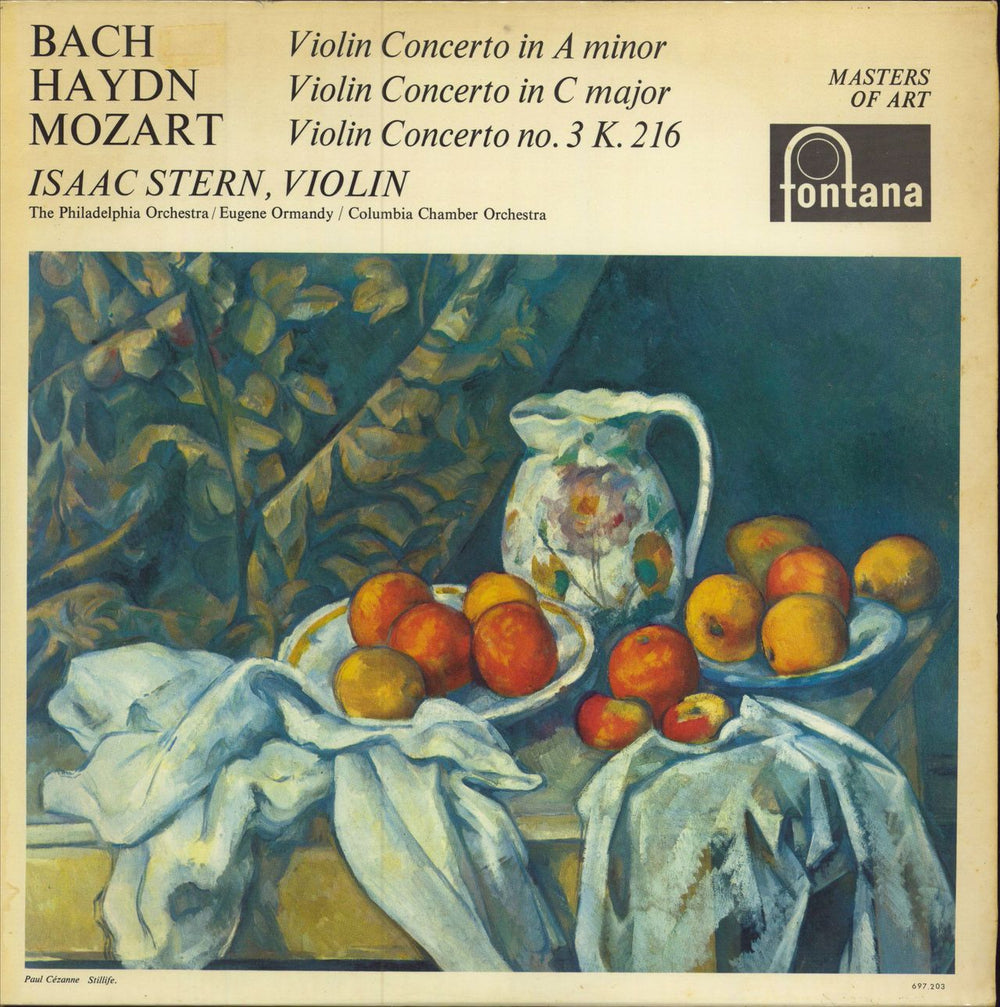 Isaac Stern Bach: Violin Concerto in A Minor / Haydn: Violin Concerto in C Major / Mozart: Violin Concerto No. 3 UK vinyl LP album (LP record) EFL2501