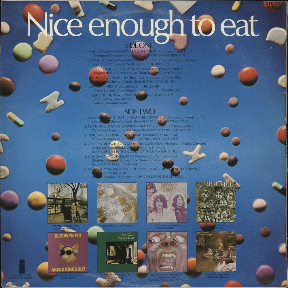 Island Records Nice Enough To Eat - Pink Rim label UK vinyl LP album (LP record) ISDLPNI692243