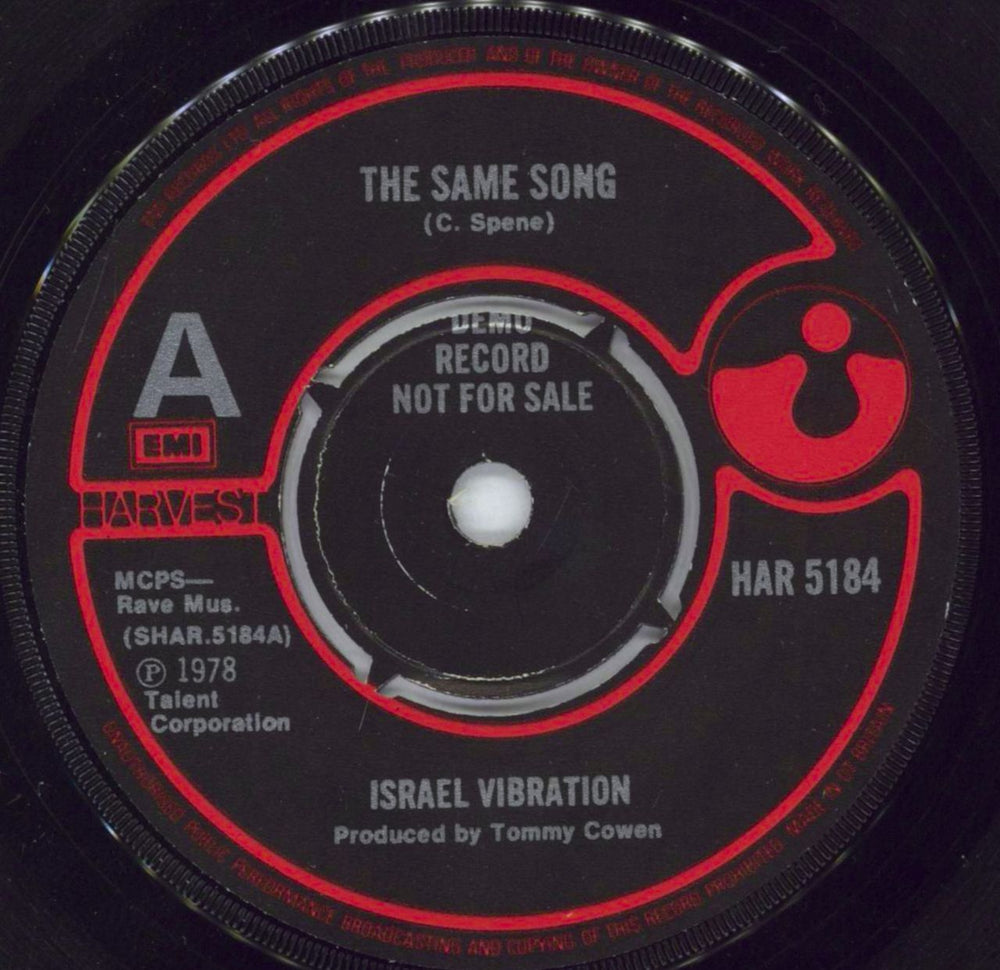 Israel Vibration The Same Song UK Promo vinyl LP album (LP record) SHSP4099