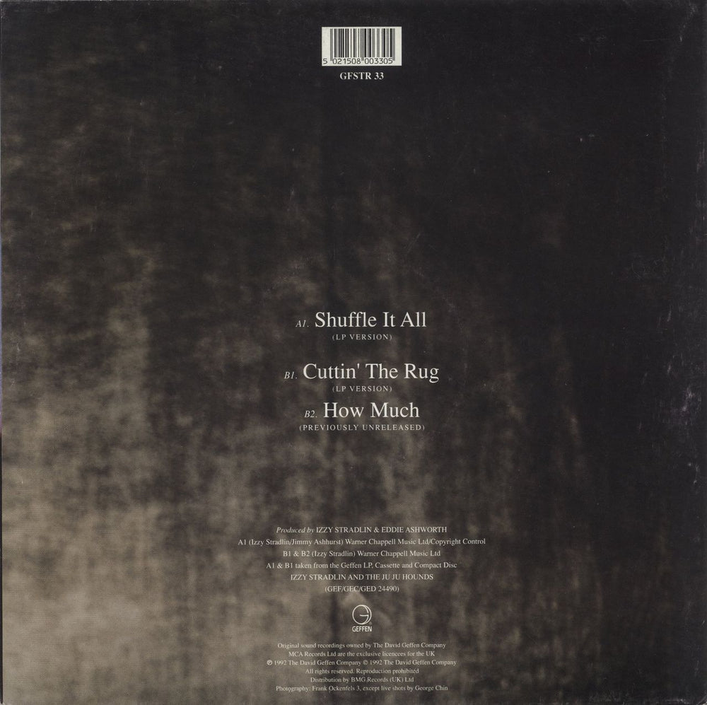 Izzy Stradlin Shuffle It All - Poster sleeve UK 12" vinyl single (12 inch record / Maxi-single) 5021508003305