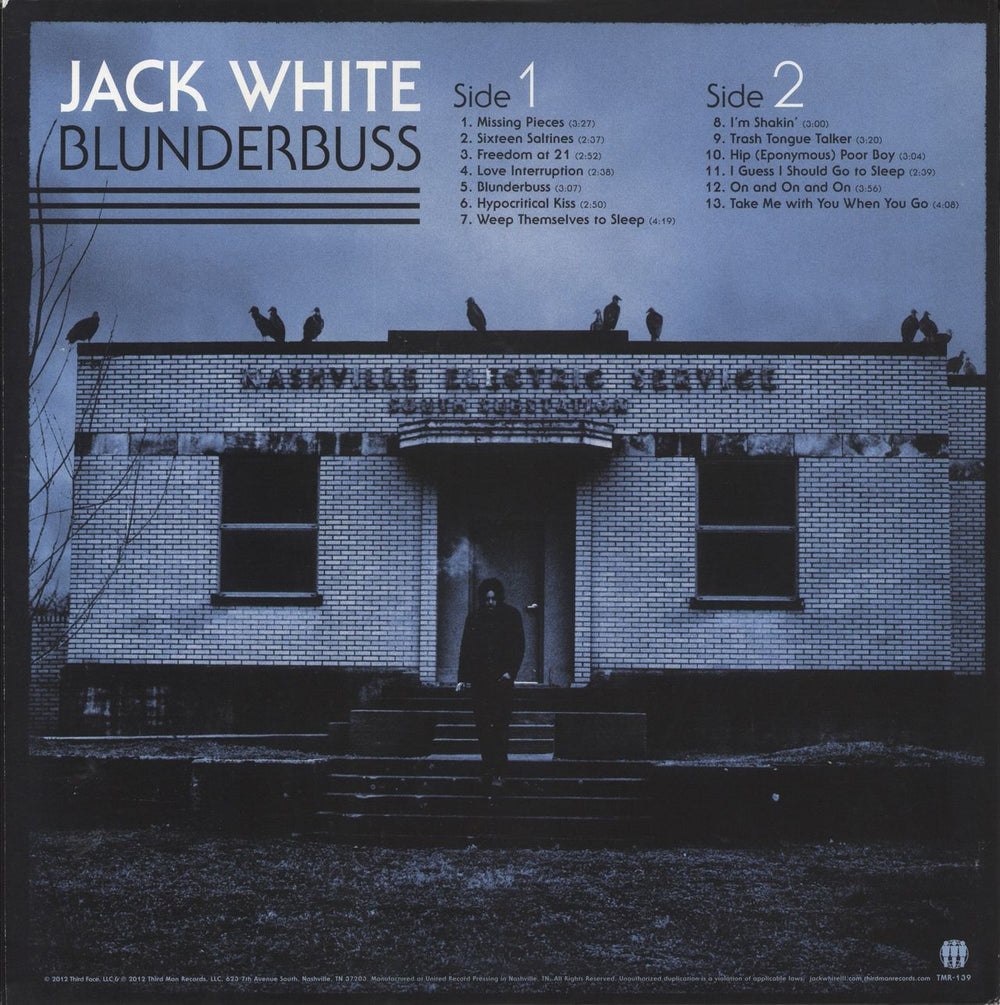 Jack White Blunderbuss + Insert US vinyl LP album (LP record) 634904056612